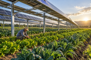 Agrivoltaic Farms Produce Food and Solar Power Together